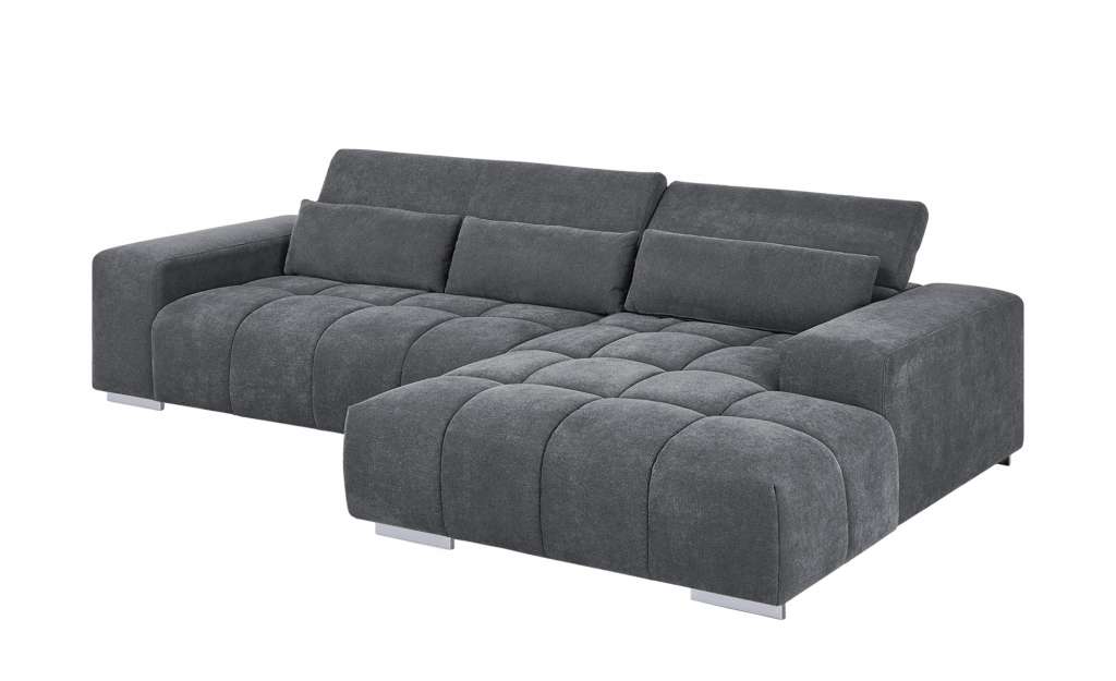 uno Ecksofa grau - Mikrofaser Origo ¦ grau ¦ Maße (cm): H: 70 Polstermöbel > Sofas > Ecksofas - Höffner