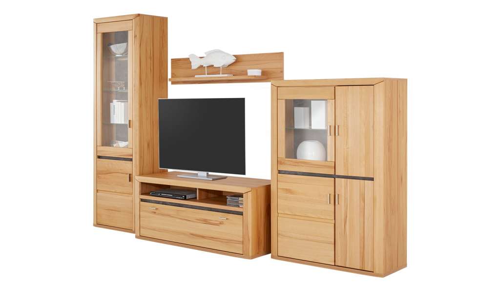 Woodford Wohnwand  Korsika III ¦ holzfarben ¦ Maße (cm): B: 300 H: 203 T: 50 Wohnwände - Höffner