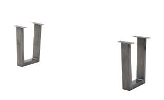 Woodford Bankgestell  Alabria ¦ grau ¦ gewischt, Metall ¦ Maße (cm): B: 33 H: 44 T: 8 Bänke > Einzelbänke - Höffner
