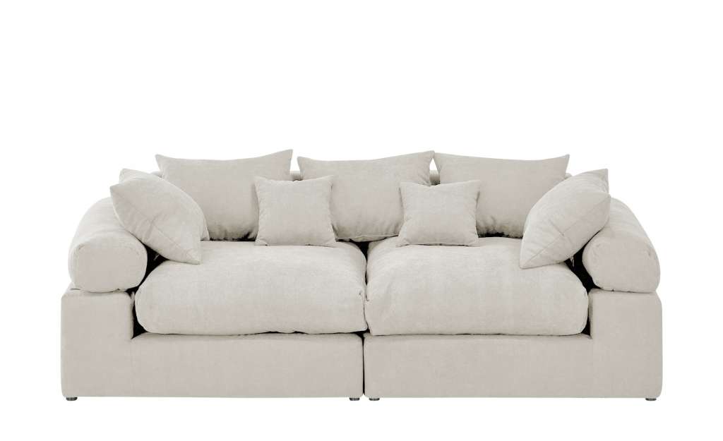smart Big Sofa  Lionore ¦ weiß ¦ Maße (cm): B: 242 H: 86 T: 121 Polstermöbel > Sofas > Big-Sofas - Höffner