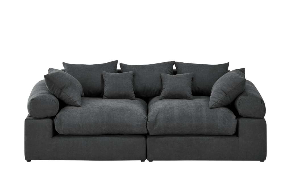smart Big Sofa  Lionore ¦ schwarz ¦ Maße (cm): B: 242 H: 86 T: 121 Polstermöbel > Sofas > Big-Sofas - Höffner