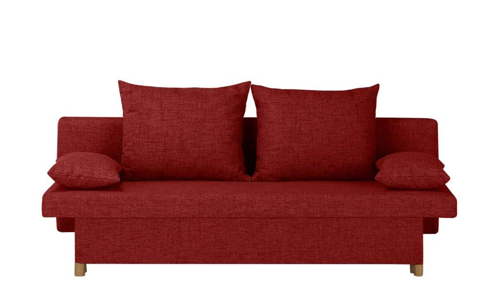 smart Schlafsofa  Wiebke ¦ rot ¦ Maße (cm): B: 194 H: 88 T: 87 Polstermöbel > Sofas > Einzelsofas - Höffner