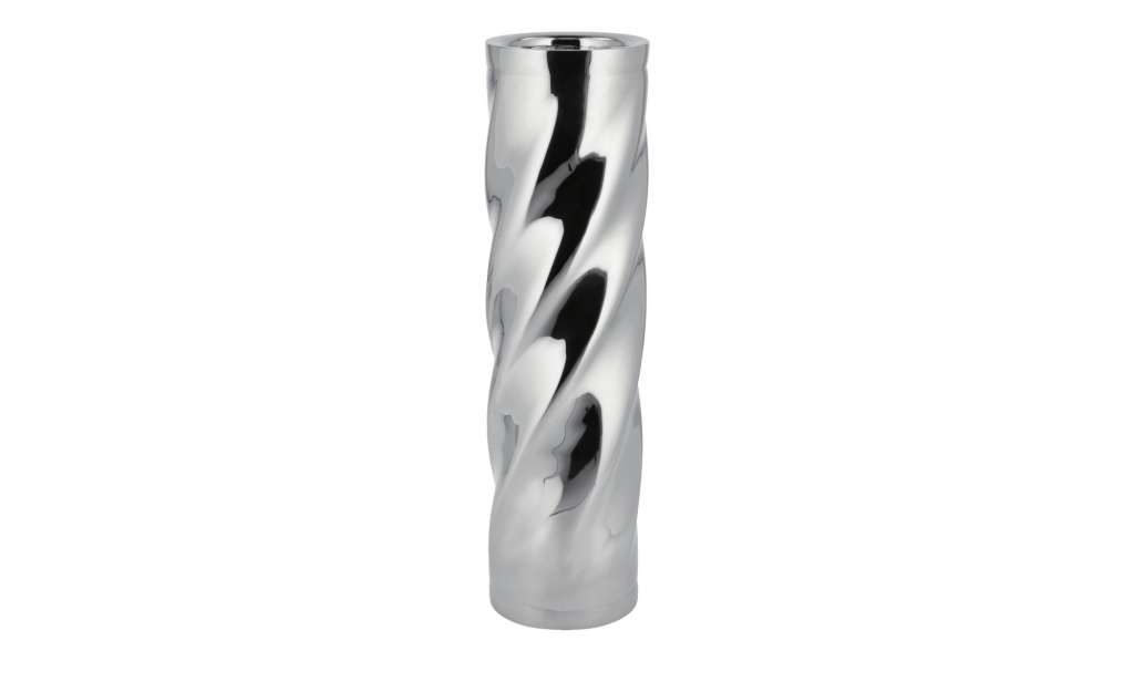 Kerzenständer ¦ silber ¦ Stahl ¦ Maße (cm): H: 38 Ø: 10 Dekoration > Kerzen & Lichter > Kerzenständer - Höffner