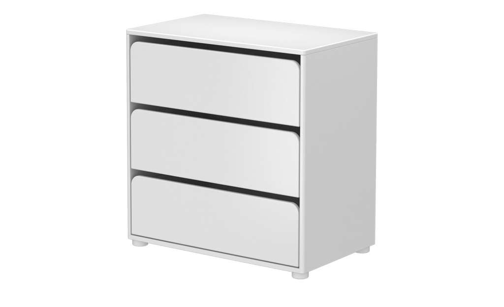 FLEXA Kommode  Flexa Cabby ¦ weiß ¦ Maße (cm): B: 72 H: 74,2 T: 43,5 Kommoden & Sideboards > Kommoden - Höffner