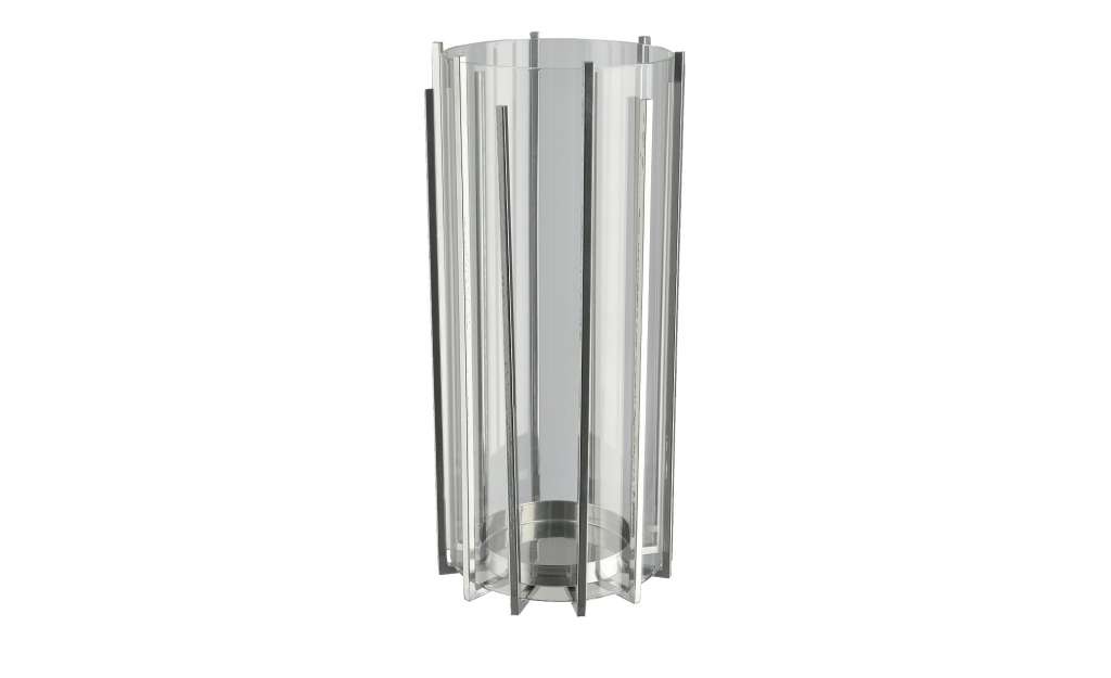 Windlichter ¦ silber ¦ Metall, Glas  ¦ Maße (cm): H: 28,5 Ø: 13.2 Dekoration > Laternen & Windlichter - Höffner