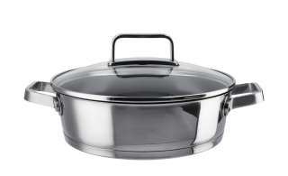 Meisterkoch Servierpfanne 24 cm ¦ silber ¦ Edelstahl ¦ Maße (cm): H: 7 Ø: 24 Töpfe & Pfannen & Zubehör > Pfannen > Spezial-Pfannen - Höffner