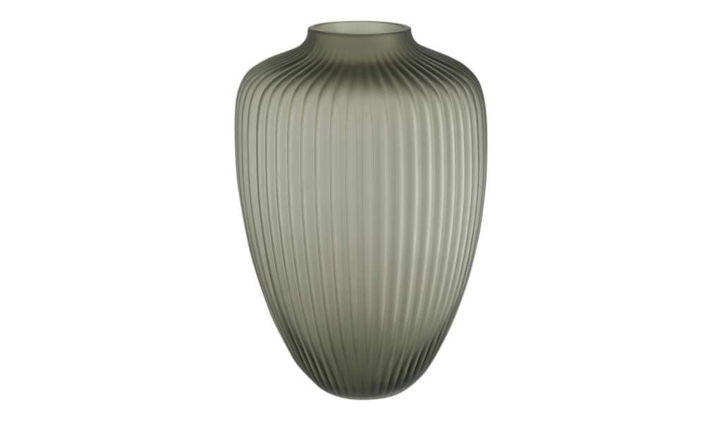 Vase ¦ grau ¦ Glas  ¦ Maße (cm): H: 34,5 Ø: 23.5 Dekoration > Vasen - Höffner