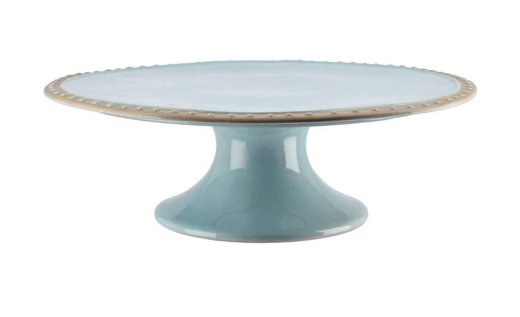 Tortenplatte ¦ blau ¦ Steinzeug ¦ Maße (cm): H: 10 Ø: 30.5 Geschirr > Einzelgeschirrteile - Höffner