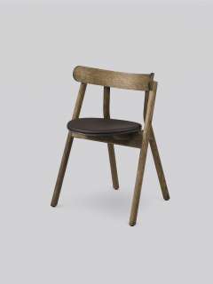 Northern - Oaki Stuhl - smoked oak - mit Polsterung - indoor