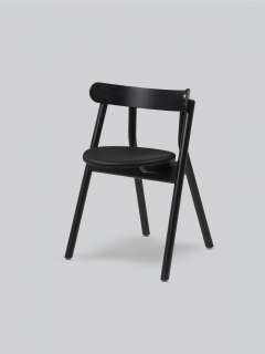 Northern - Oaki Stuhl - black oak - mit Polsterung - indoor