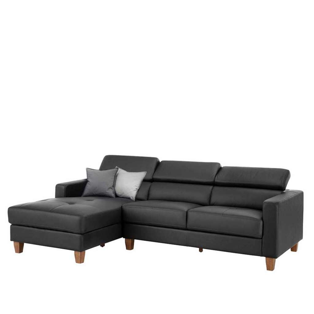 Sofaecke aus Kunstleder Grau Armlehnen