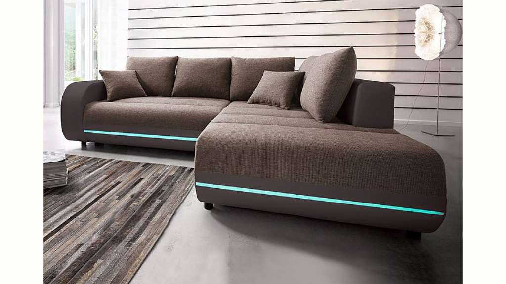 Nova Via Ecksofa, inklusive RGB-LED-Beleuchtung
