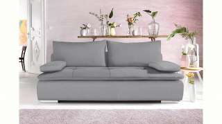 Nova Via Schlafsofa, wahlweise mit Kaltschaum (140kg Belastung/Sitz) und RGB-LED-Beleuchtung