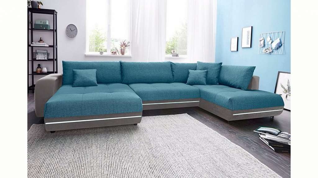 Nova Via Wohnlandschaft, wahlweise mit Bettfunktion