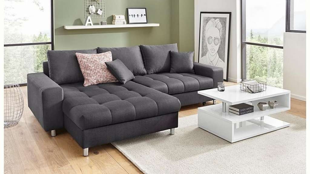 Nova Via Ecksofa, wahlweise mit Kaltschaum (140kg Belastung/Sitz), RGB-LED-Beleuchtung und Bettfunktion