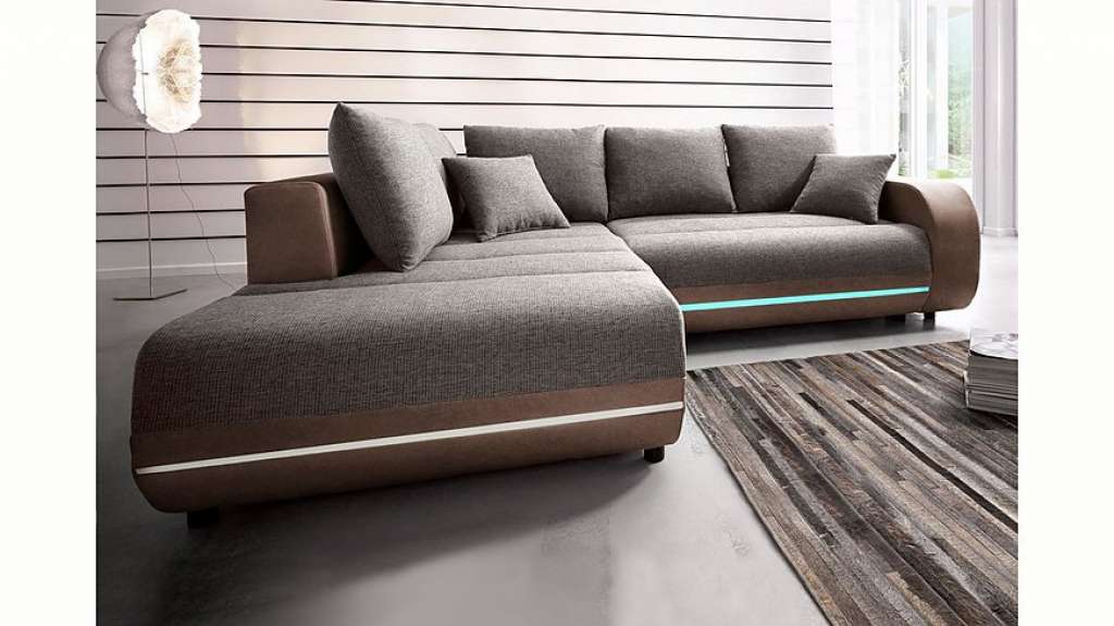 Nova Via Ecksofa, inklusive RGB-LED-Beleuchtung