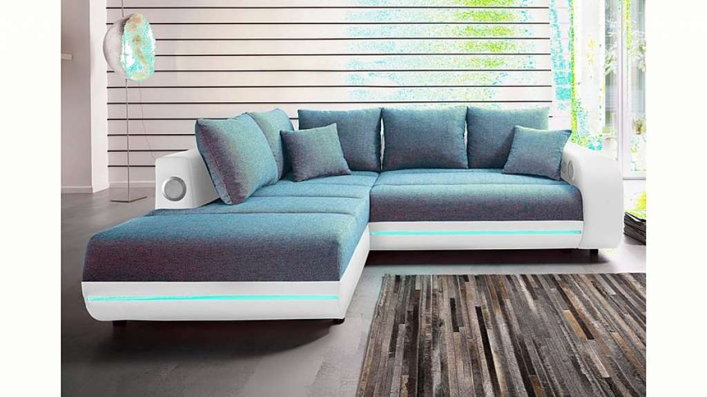 Nova Via Ecksofa, inklusive RGB-LED-Beleuchtung