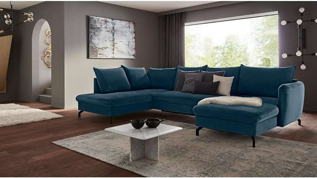 Nova Via Wohnlandschaft, Premium Artikel, wahlweise mit Bettfunktion