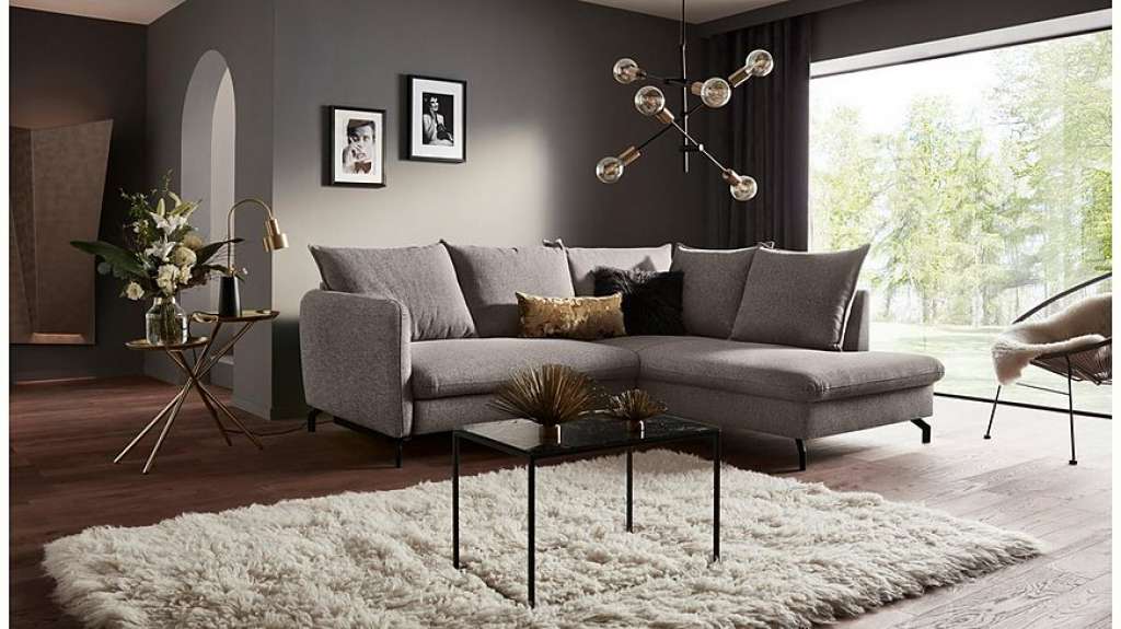 Nova Via Polsterecke, Premium Artikel, wahlweise mit Aqua Clean Stoff für leichte Reinigung mit Wasser und Bettfunktion