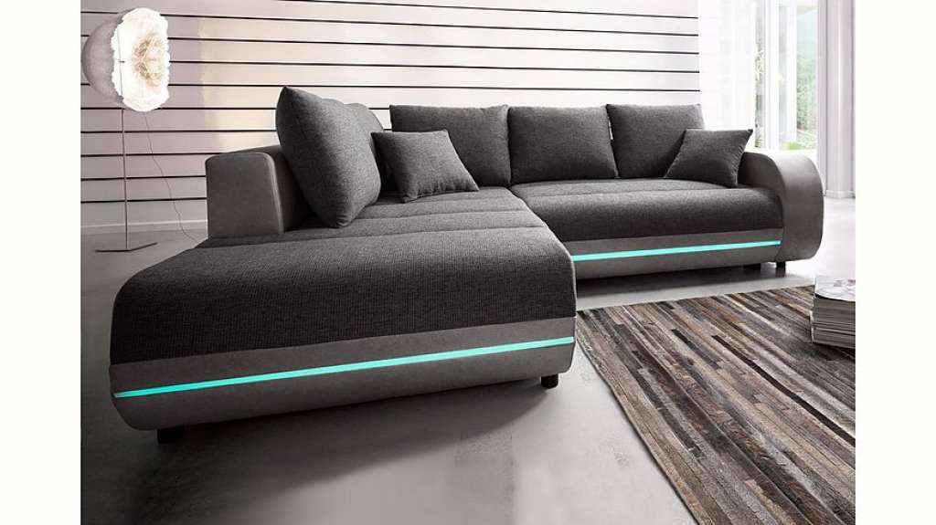 Nova Via Ecksofa, inklusive RGB-LED-Beleuchtung