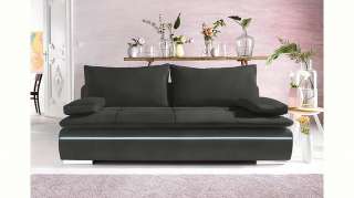 Nova Via Schlafsofa, wahlweise mit Kaltschaum (140kg Belastung/Sitz) und RGB-LED-Beleuchtung