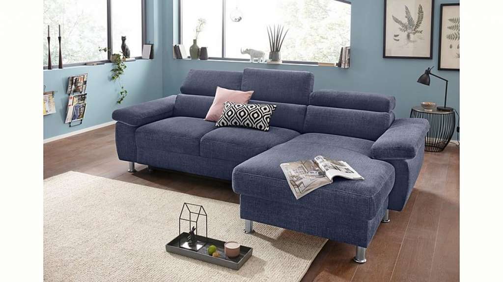 Nova Via Ecksofa, wahlweise mit Aqua Clean Stoff für leichte Reinigung mit Wasser und Bettfunktion