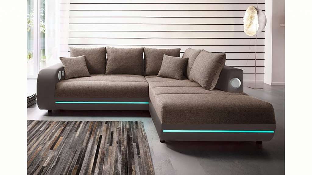 Nova Via Ecksofa, inklusive RGB-LED-Beleuchtung