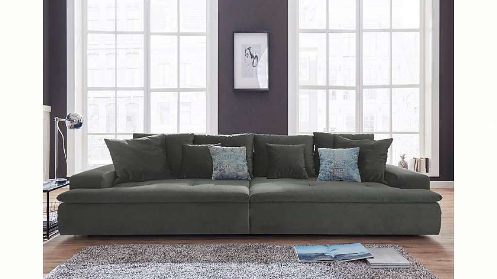 Nova Via Big-Sofa, wahlweise mit Kaltschaum (140kg Belastung/Sitz) und RGB-LED-Beleuchtung