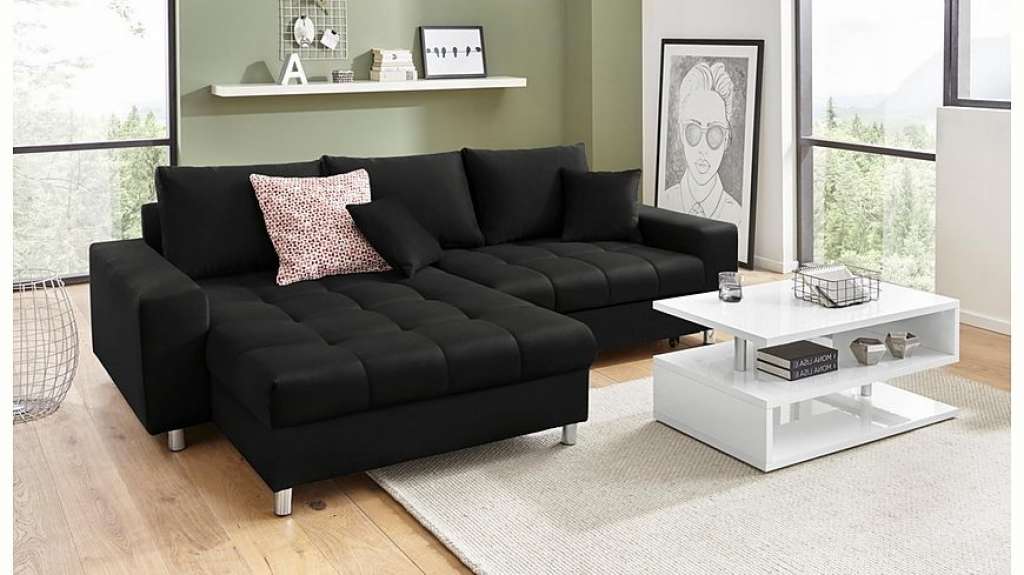 Nova Via Ecksofa, wahlweise mit Kaltschaum (140kg Belastung/Sitz), RGB-LED-Beleuchtung und Bettfunktion