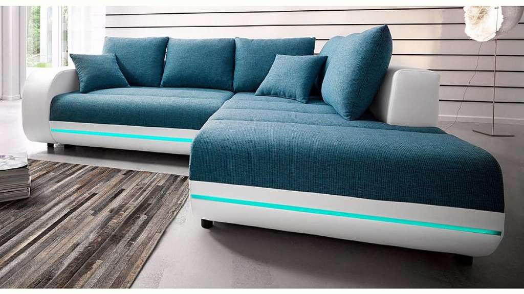 Nova Via Ecksofa, inklusive RGB-LED-Beleuchtung