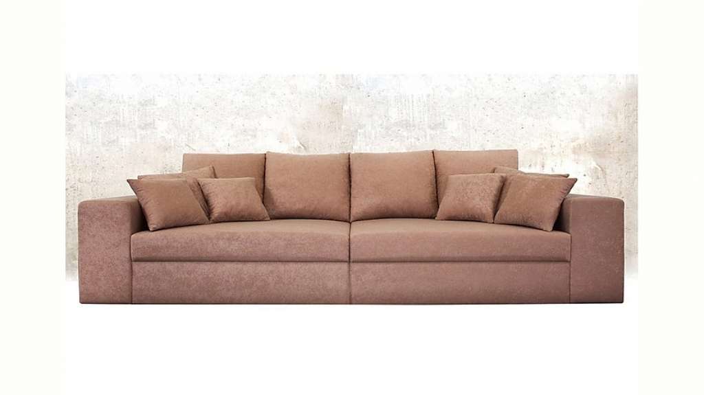 Nova Via Big-Sofa, wahlweise mit Kaltschaum (140kg Belastung/Sitz) und Bettfunktion