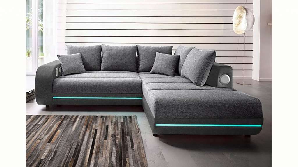 Nova Via Ecksofa, inklusive RGB-LED-Beleuchtung