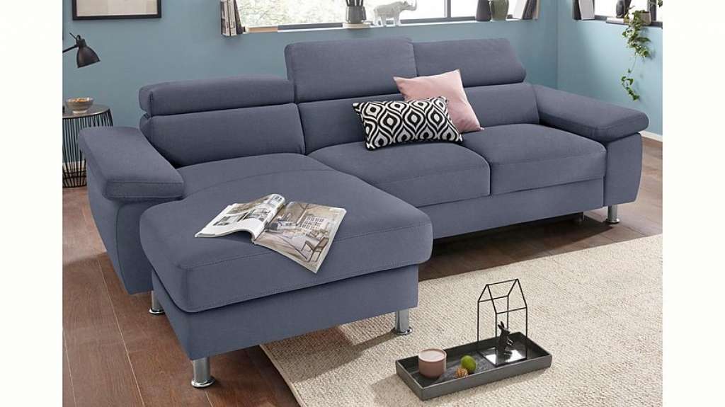 Nova Via Ecksofa, wahlweise mit Aqua Clean Stoff für leichte Reinigung mit Wasser und Bettfunktion