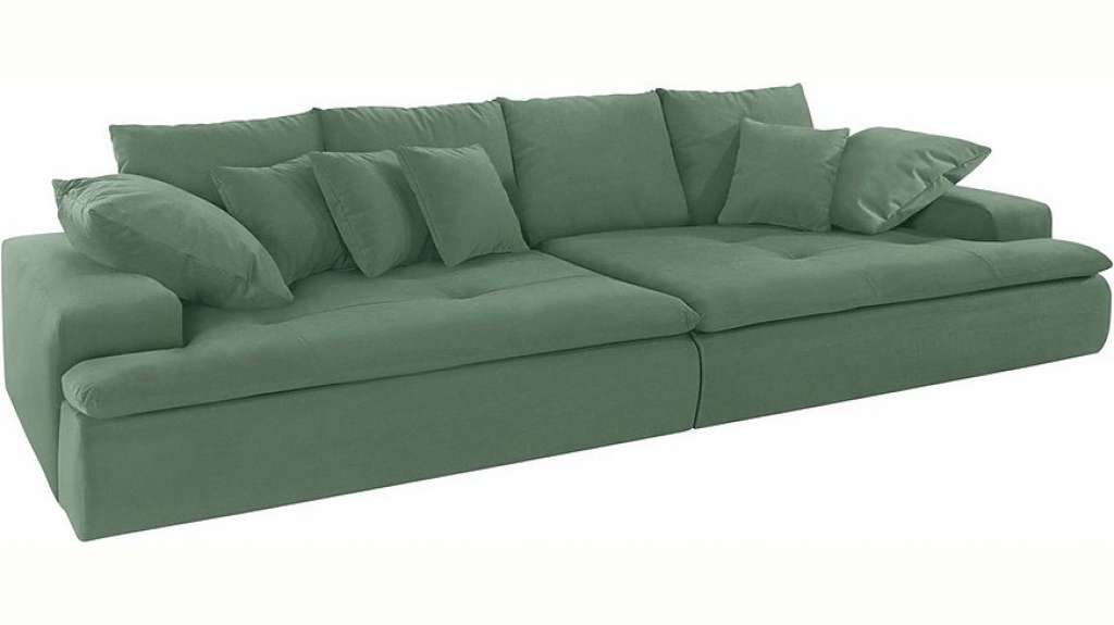 Nova Via Big-Sofa, wahlweise mit Kaltschaum (140kg Belastung/Sitz) und AquaClean-Stoff für leichte Reinigung mit Wasser