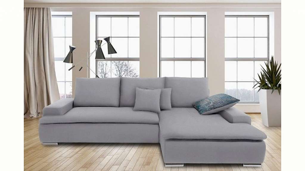 Nova Via Ecksofa, wahlweise mit Kaltschaum (140kg Belastung/Sitz), RGB-LED-Beleuchtung und Bettfunktion