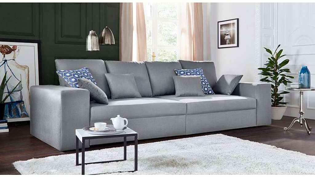 Nova Via Sofa, wahlweise mit Kaltschaum (140kg Belastung/Sitz) und Bettfunktion
