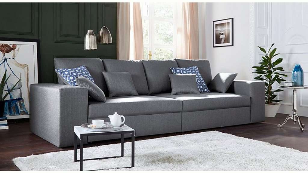 Nova Via Sofa, wahlweise mit Kaltschaum (140kg Belastung/Sitz) und Bettfunktion