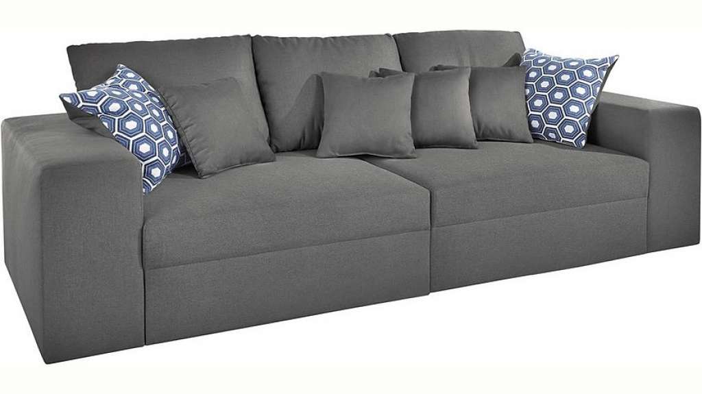 Nova Via Big-Sofa, wahlweise mit Kaltschaum (140kg Belastung/Sitz) und Bettfunktion