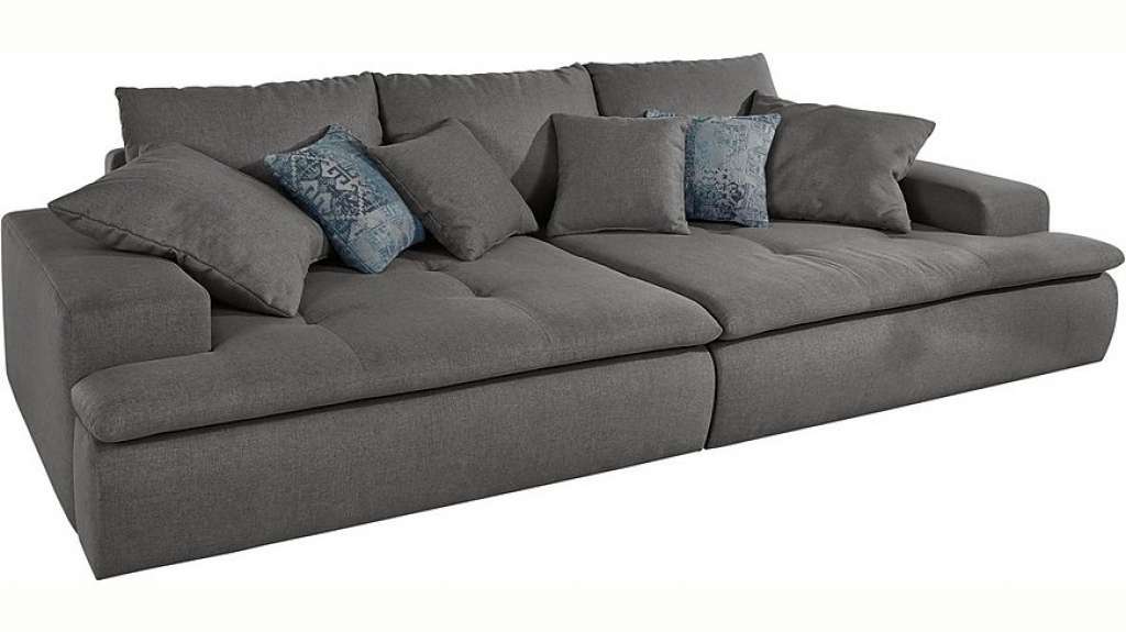 Nova Via Big-Sofa, wahlweise mit Kaltschaum (140kg Belastung/Sitz) und RGB-LED-Beleuchtung