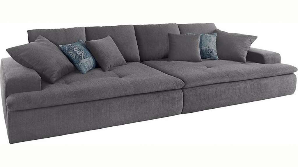 Nova Via Big-Sofa, wahlweise mit Kaltschaum (140kg Belastung/Sitz) und RGB-LED-Beleuchtung