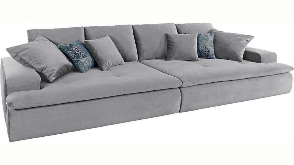 Nova Via Big-Sofa, wahlweise mit Kaltschaum (140kg Belastung/Sitz) und RGB-LED-Beleuchtung