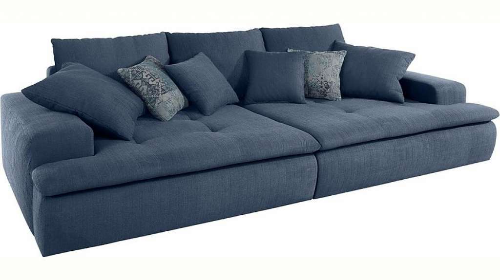 Nova Via Big-Sofa, wahlweise mit Kaltschaum (140kg Belastung/Sitz) und RGB-LED-Beleuchtung