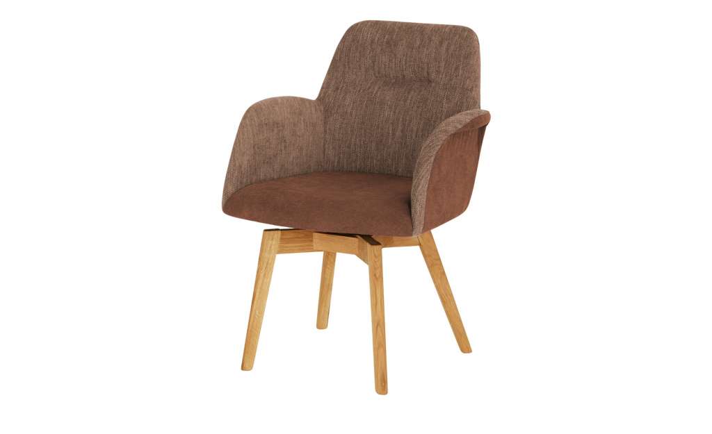 Woodford Sessel  Melba ¦ braun ¦ Maße (cm): B: 66 H: 88 T: 70 Stühle > Esszimmerstühle > Esszimmerstühle mit Armlehnen - Höffner