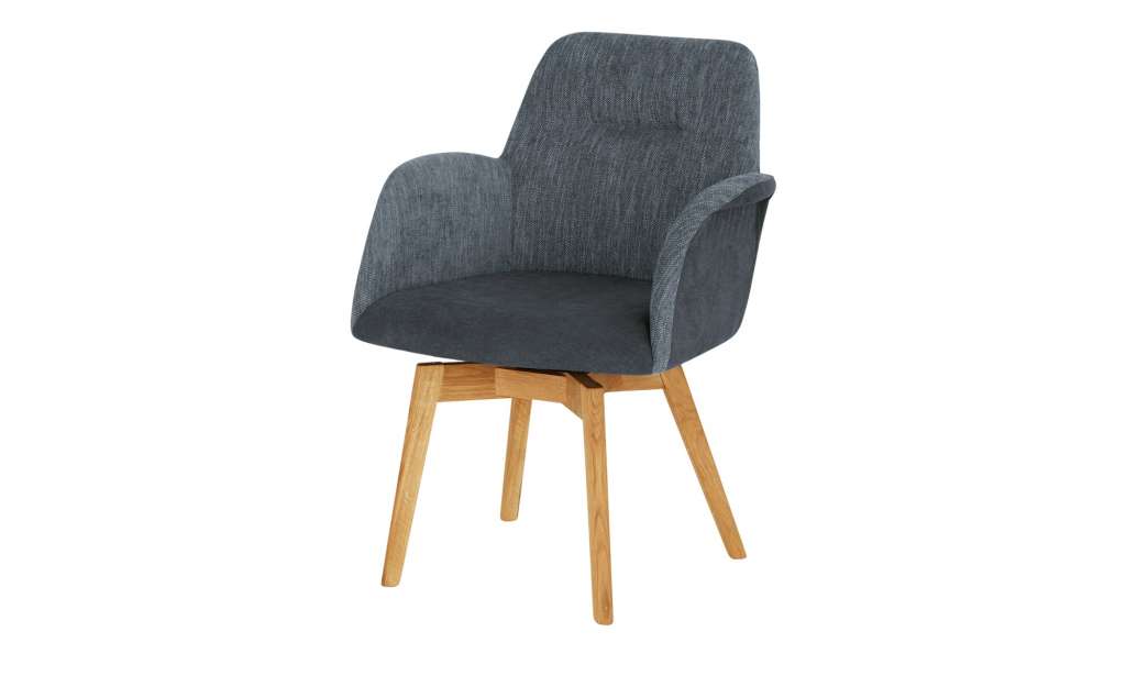 Woodford Sessel  Melba ¦ blau ¦ Maße (cm): B: 66 H: 88 T: 70 Stühle > Esszimmerstühle > Esszimmerstühle mit Armlehnen - Höffner