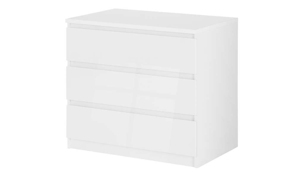 Kommode mit 3 Schüben  Nardo ¦ weiß ¦ Maße (cm): B: 77 H: 70,1 T: 50 Kommoden & Sideboards > Kommoden - Höffner