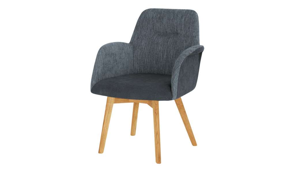 Woodford Sessel  Melba ¦ blau ¦ Maße (cm): B: 66 H: 88 T: 70 Stühle > Esszimmerstühle > Esszimmerstühle mit Armlehnen - Höffner