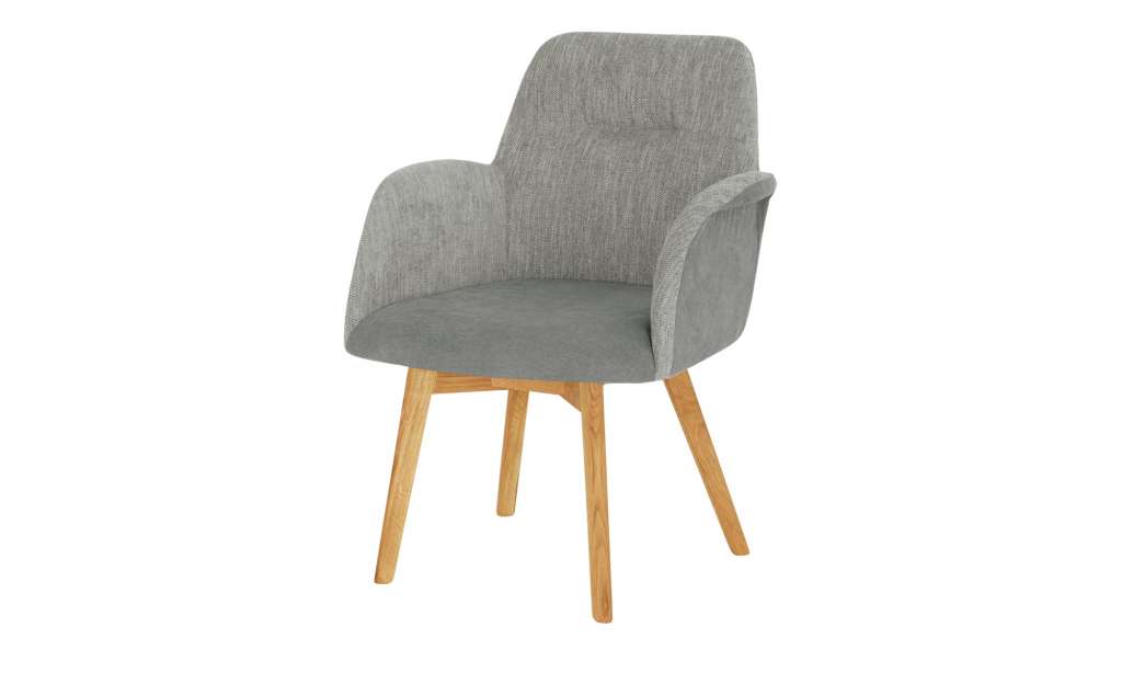 Woodford Sessel  Melba ¦ grau ¦ Maße (cm): B: 66 H: 88 T: 70 Stühle > Esszimmerstühle > Esszimmerstühle mit Armlehnen - Höffner
