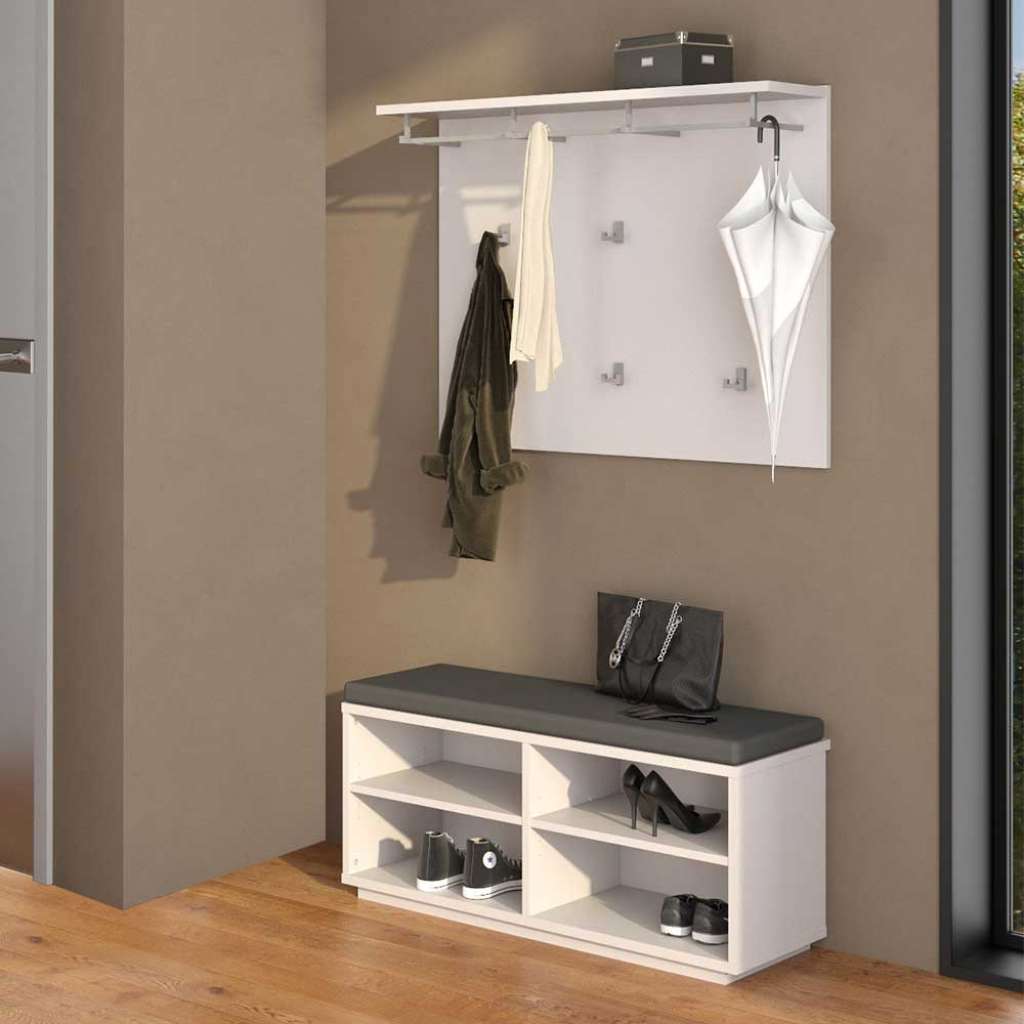 Flurmöbelset in Weiß modern (2-teilig)