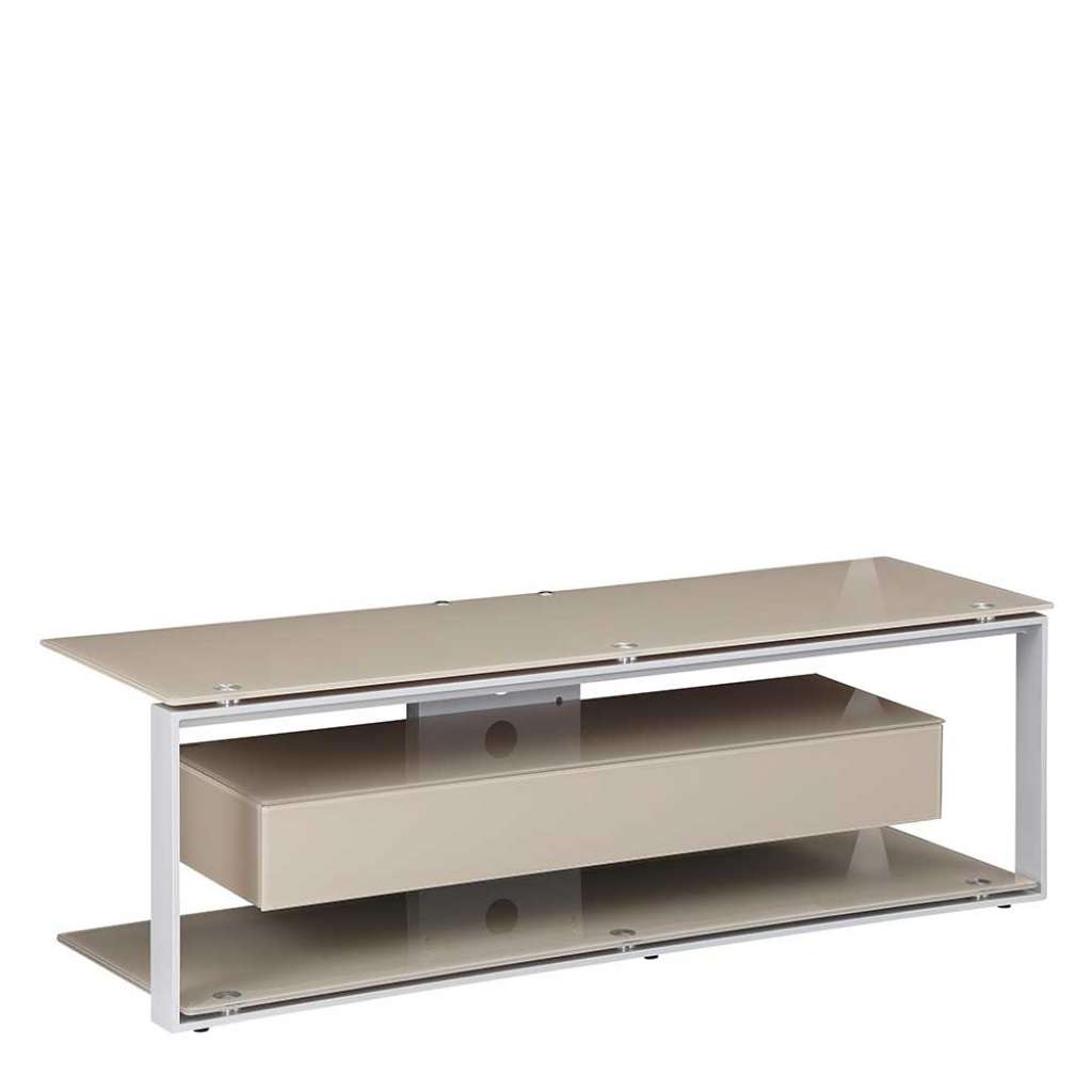 TV Tisch in Beige 130 cm breit