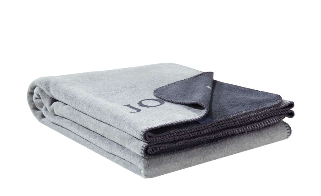 JOOP! Wohndecke  Uni-Doubleface ¦ grau ¦ 58% Baumwolle, 35% Polyacryl, 7% Polyester ¦ Maße (cm): B: 150 T: 200 Heimtextilien > Kuscheldecken - Höffner